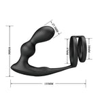 MR PLAY - VIBRATING ANAL PLUG WITH PENIS RING REMOTE CONTROL