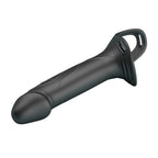 PRETTY LOVE - LANDON BLACK VIBRATING STRAP-ON