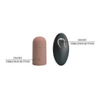 PRETTY LOVE - TEXTURED PENIS SLEEVE WITH VIBRATION AND REMOTE CONTROL