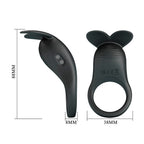 PRETTY LOVE - CARLTON PENIS RING WITH CLITORAL STIMULATOR