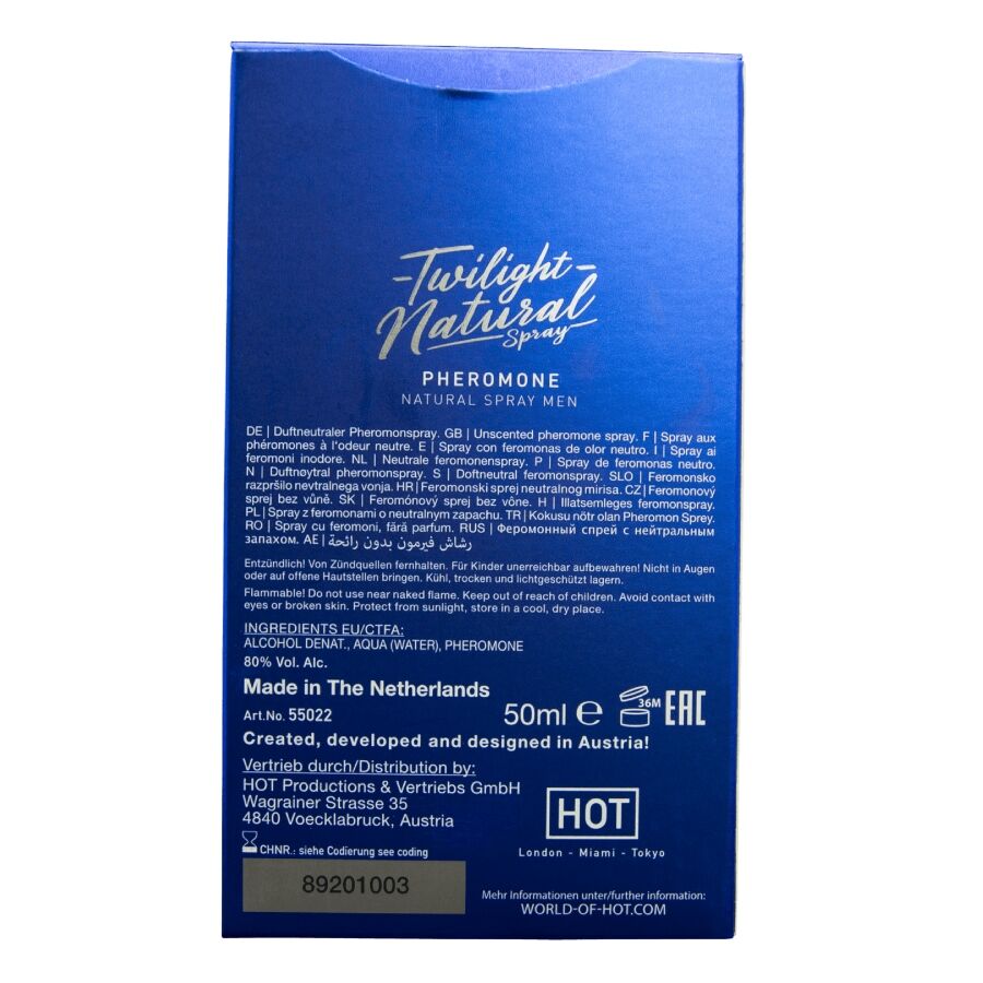 HOT - TWILIGHT PHEROMONE NATURAL SPRAY MEN 50 ML