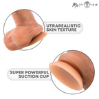 MR INTENSE - BRUCE S SILICONE DILDO WITH TESTICLES 17.8 CM -Ø- 4 CM