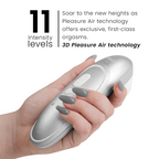 WOMANIZER - PRO VIBRANT CLITORAL STIMULATOR SILVER GREY