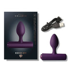 ROCKS-OFF - NOVA SOLARIS RECHARGEABLE SLIM & POWERFUL ANAL PLUG 16 FUNCTION PURPLE