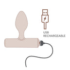 ROCKS-OFF - NOVA SOLARIS RECHARGEABLE SLIM & POWERFUL ANAL PLUG 16 FUNCTION PURPLE