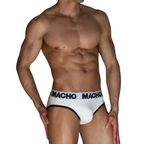 MACHO - MCH006 CLASSIC SLIP WHITE + BLACK M