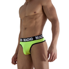 MACHO - MTG001 FLUORESCENT YELLOW THONG SIZE M