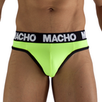 MACHO - MTG001 FLUORESCENT YELLOW THONG SIZE L