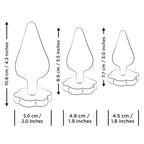 ROMP - LUSTER ANAL TRAINING KIT S/M/L WITH FLOWER-SHAPED BASE