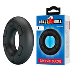 CRAZY BULL - BERTRAM SUPER SOFT SILICONE COCK RING BLACK