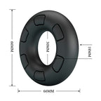 CRAZY BULL - BERTRAM SUPER SOFT SILICONE COCK RING BLACK