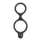 CRAZY BULL - FLORIAN DOUBLE COCK AND BALL RING BLACK