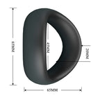 CRAZY BULL - VALEN ERGONOMIC SILICONE COCK RING BLACK