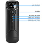 PRETTY LOVE - AETOLA MULTIFUNCTION AUTOMATIC MASTURBATOR WITH HANDLE BLACK