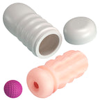 PRETTY LOVE - VAGINAL SMOOTHING MASTURBATOR WITH SUCTION CUP AND INTERNAL TEXTURES