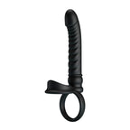 PRETTY LOVE - MERRITT ANAL VIBRATOR WITH RING AND VIBRATION BLACK