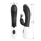 PRETTY LOVE - RASMUSSEN 30 FUNCTION RABBIT VIBRATOR BLACK