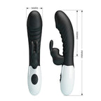 PRETTY LOVE - NAUGHTY BUNNY 30 FUNCTION RABBIT VIBRATOR BLACK