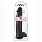 KING COCK - REALISTIC DILDO WITH TESTICLES 38 CM BLACK