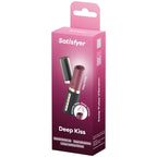 SATISFYER - DEEP KISS WAVE CLITORIS STIMULATOR GARNET / BLACK