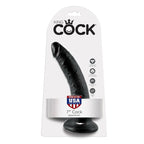 KING COCK - DILDO BLACK 17.8 CM