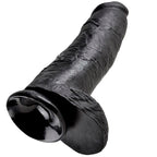 KING COCK - DILDO BLACK WITH BALLS 30.48 CM