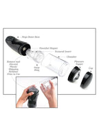 EXTREME TOYZ - PDX MEGA BATOR USB MALE MASTURBATOR ANO BLACK