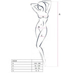 PASSION - WOMAN BS038 WHITE BODYSTOCKING ONE SIZE