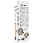 BASECOCK - REALISTIC VIBRATOR 2-1 FLESH 18.5 CM -O- 4 CM