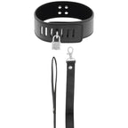 DARKNESS - BDSM COLLAR WITH BLACK LOCK